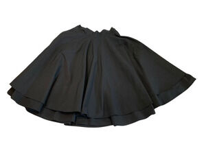Alice Moon Womens Retro Tiered Twirly Circle Skirt Size S Black Full 50s Twee